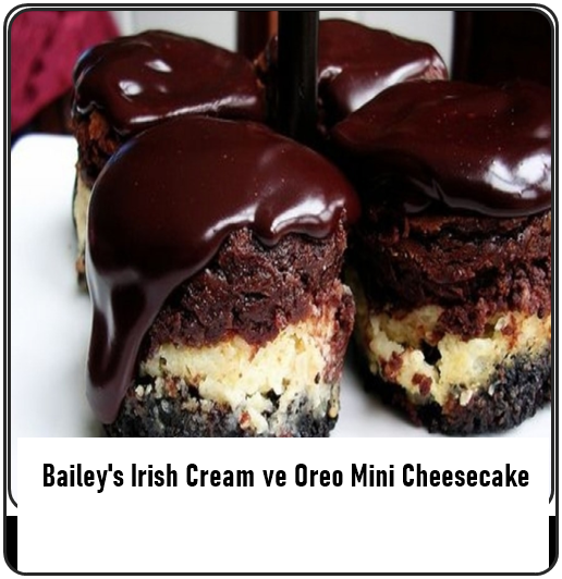 Bailey's Irish Cream ve Oreo Mini Cheesecake